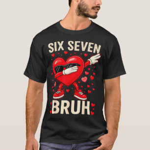 T-shirt Cœur qui fait dab 67 Bruh Drôle Hommes Enfants Gar