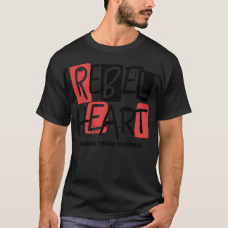 T-shirt cœur rebelle amour drôle