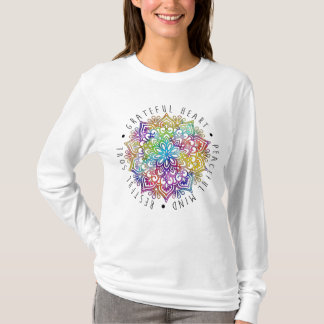 T-Shirt Cœur Reconnaissant Esprit Paisible Âme Rep