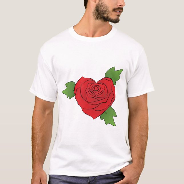 T-shirt Coeur rose (Devant)