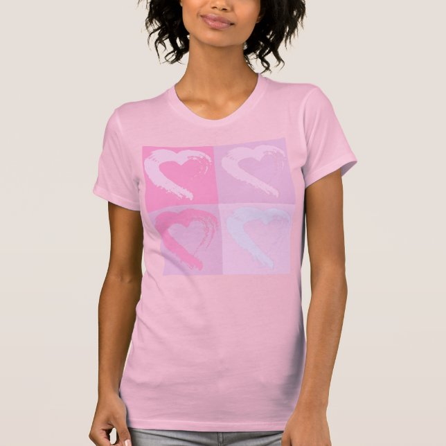 T-shirt Coeur rose (Devant)