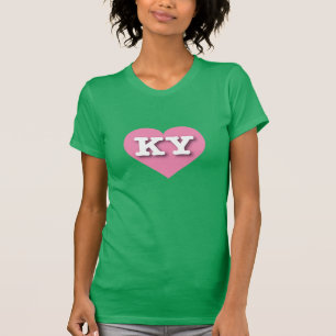 T-shirt Coeur rose du Kentucky - J'aime KY