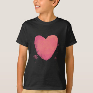 T-shirt Coeur rose mou