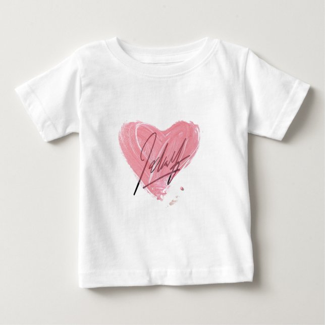 T-shirt Coeur rose pour enfants (Devant)