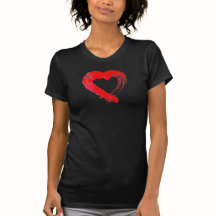 T-shirt Coeur Rouge