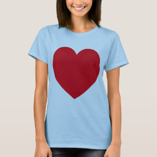 T-shirt coeur rouge