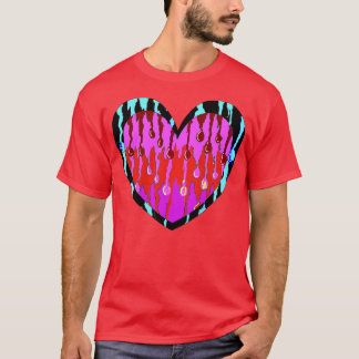 T-shirt coeur rouge amour graffiti art cool