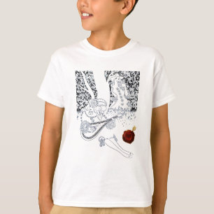 T-SHIRT COEUR ROUGE DE JOINT DE CIRE D'AMANTS ROMANTIQUES