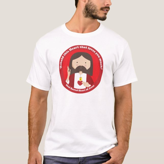 T-shirt Coeur sacré de Jésus (Devant)
