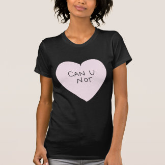 T-shirt Coeur Sassy : Ne peut-on pas
