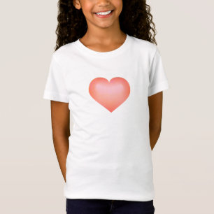 T-Shirt Coeur saumon