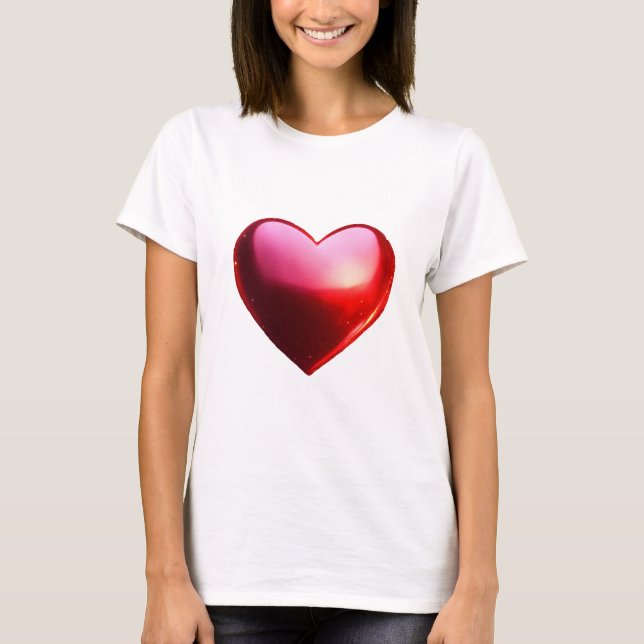 T-shirt Coeur scintillant - Étinceler votre amour (Devant)