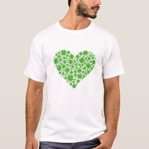 T-shirt Coeur shamrock - Saint Patrick's Day