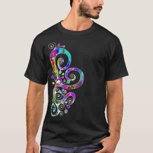 T-shirt Coeur spiral Peint à la main 2
