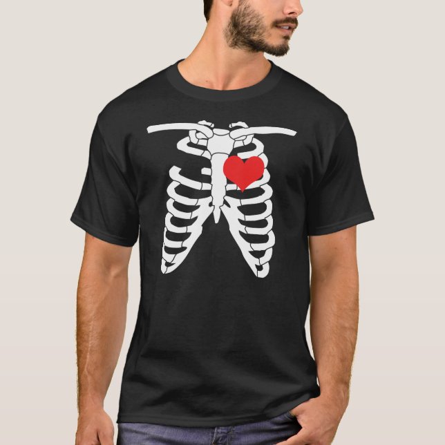 T-shirt Coeur squelette (Devant)