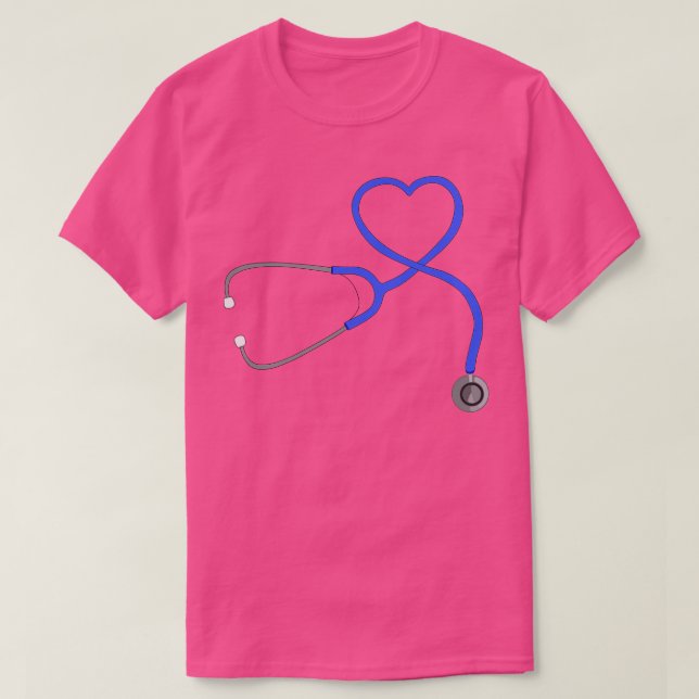T-shirt Coeur stéthoscope 6 (Design devant)