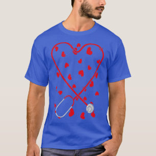 T-shirt Coeur Stethoscope Cute Love Nurse Valentines Day