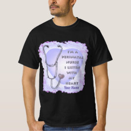 T-shirt Coeur stéthoscope Infirmière périnatale