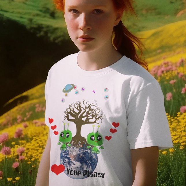 T-shirt Coeur ta planète ! SYMBOLE Alien Gel Baby (Créateur téléchargé)