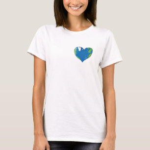 T-shirt coeur terrestre