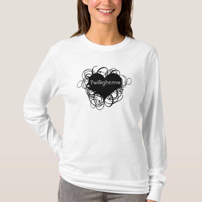 T-shirt coeur tourbillon (Devant)