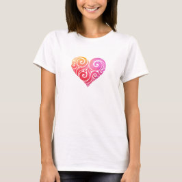 T-shirt Coeur tourbillonnant