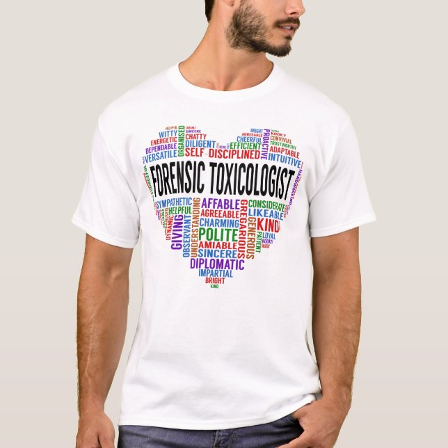 T-shirt Coeur toxicologue médico-légal (Devant)