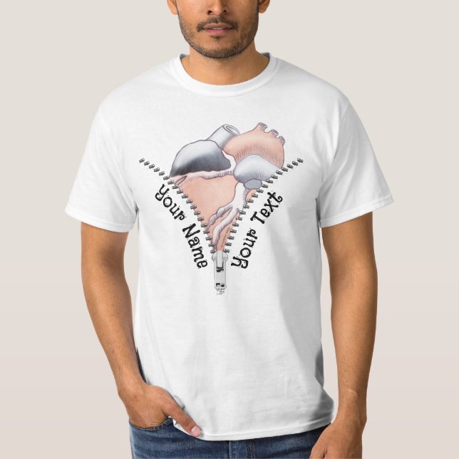 T-shirt Coeur Zipper (Devant)