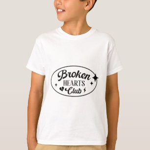 T-shirt Coeurs cassés Club Valentine Retro Alternative Sty