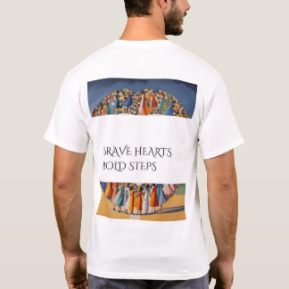 T-shirt Coeurs courageux, Étapes audacieuses - Aiguille de