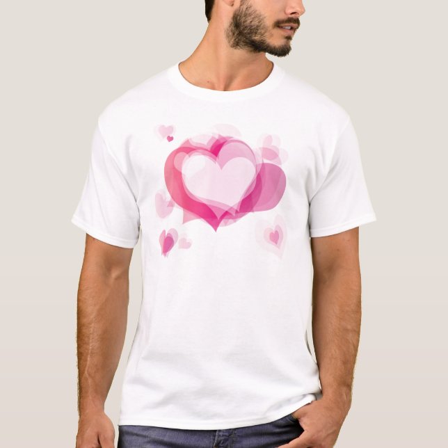 T-shirt coeurs d'amour (Devant)