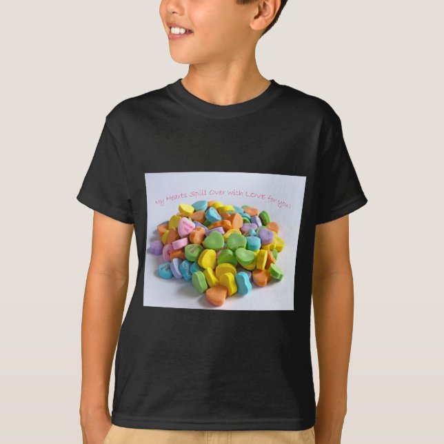 T-shirt Coeurs de bonbons (Devant)