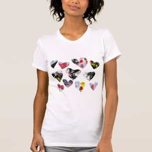 T-shirt Coeurs de collage