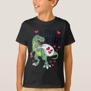 T-shirt Cœurs de dinosaure drôles pour la Saint-Valentin T