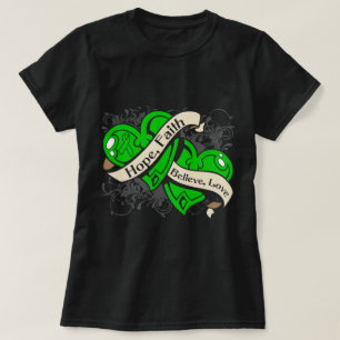 T-shirt Coeurs de foi d'espoir de gastroparésie doubles