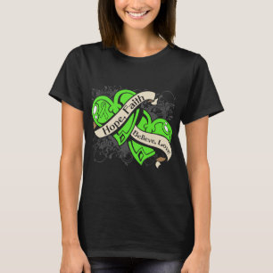 T-shirt Coeurs de foi d'espoir de la maladie de Lyme