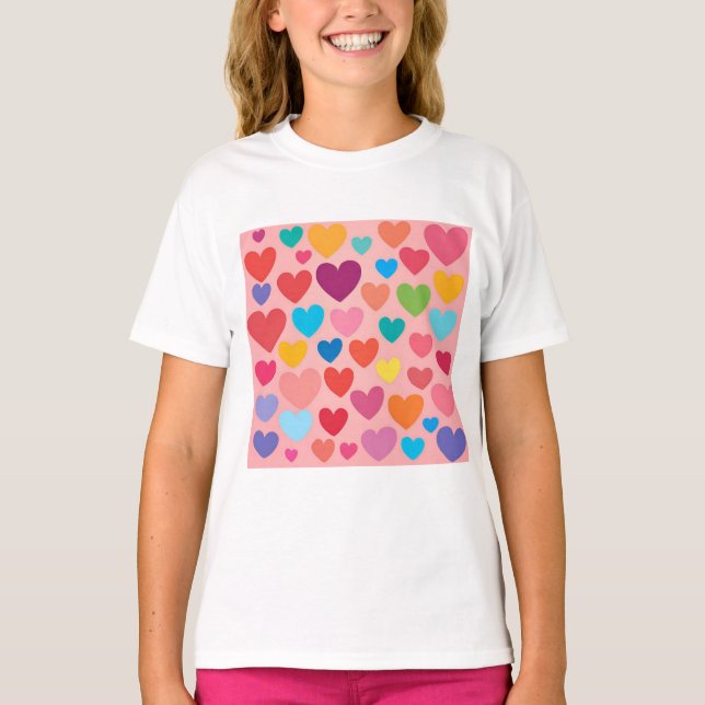 T-shirt Coeurs de la Saint Valentin (Devant)