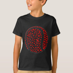 T-shirt Cœurs de la Saint-Valentin Joueur de Tennis Mignon