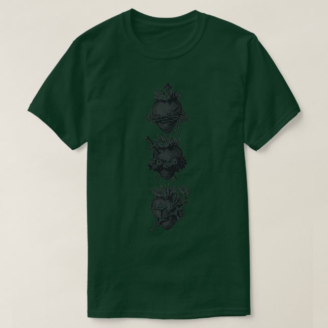 T-shirt Coeurs de la Sainte Famille (Design devant)