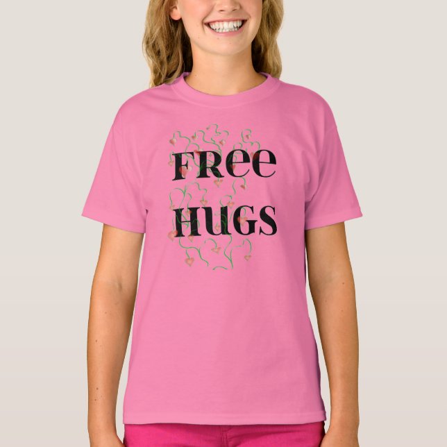 T-shirt Coeurs de punaises gratuites (Devant)