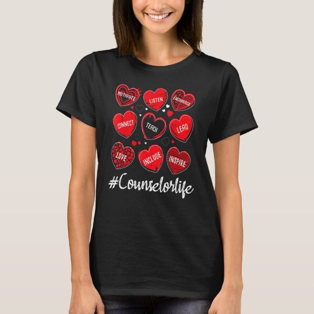 T-shirt Coeurs des conseillers scolaires - Appréciation du (Devant)