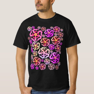 T-shirt Coeurs en fleurs roses