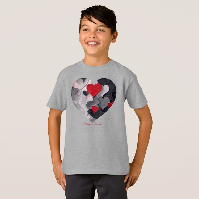 T-shirt Coeurs enchantés (Devant entier)