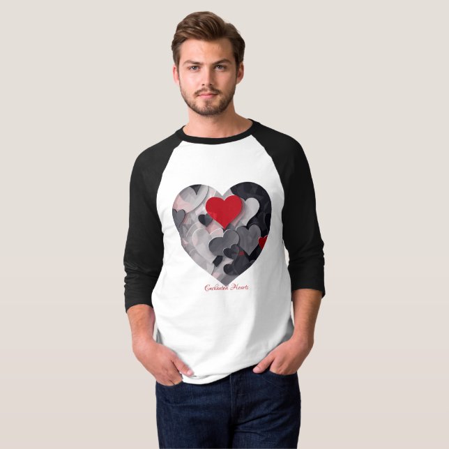 T-shirt Coeurs enchantés (Devant entier)