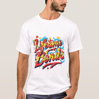 T-shirt Coeurs interconnectés colorés Tee - Liftime Bond