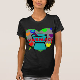 T-shirt Coeurs multi de couleur de "PHARMACIE"