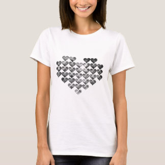 T-shirt Coeurs noirs