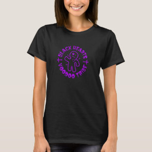 T-shirt Coeurs noirs Poupée de la tribu vaudou