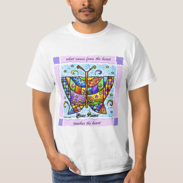 T-shirt Coeurs papillons (Devant)