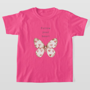 T-shirt Coeurs papillons